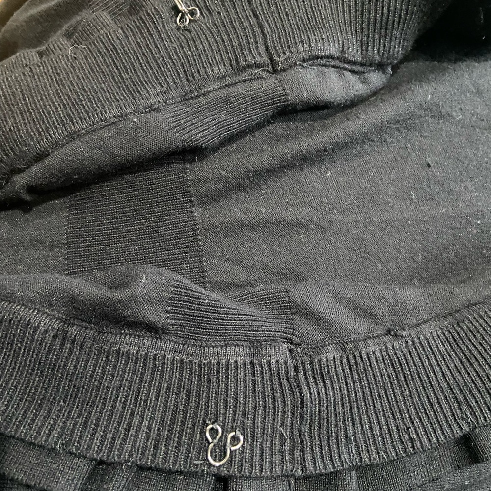 Black Ruffle Plus Size Cardigan - Picture 4 of 4